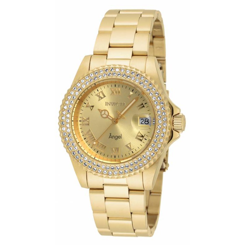 Invicta Angel Ladies Gold Plated Stainless Steel Watch