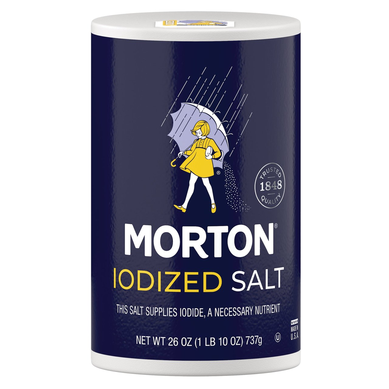 Morton Iodized Table Salt 26 oz / 24 CT