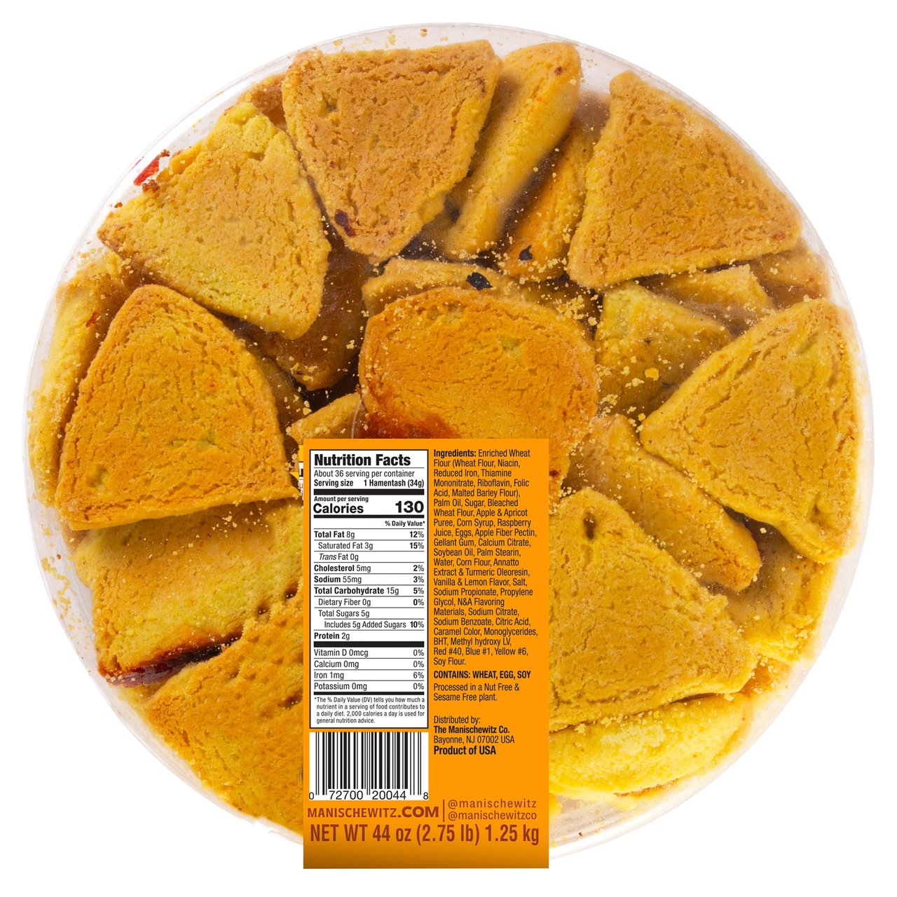 Manischewitz Hamantashen 44 Ounces - Image 1