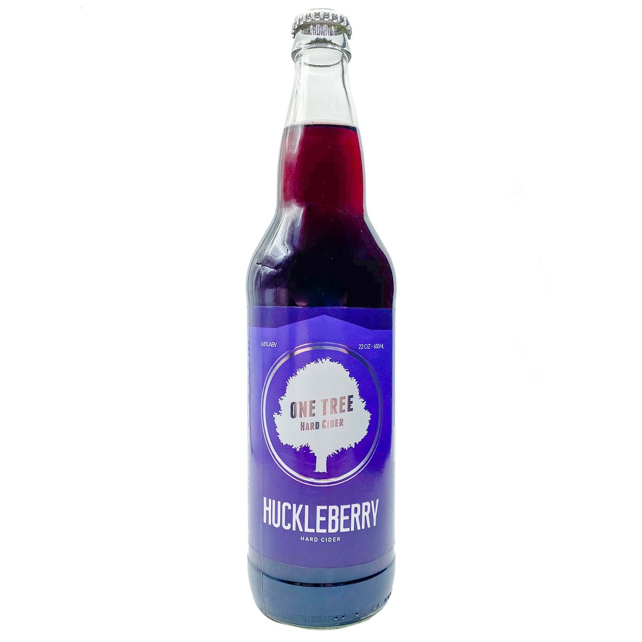 One Tree Hard Cider Huckleberry Cider Spokane, WA 22oz - Image 1