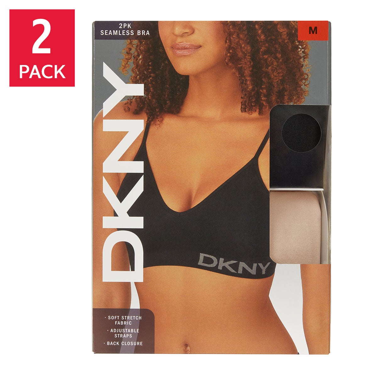 DKNY Women's Seamless Bra, 2-Pack - Image 1