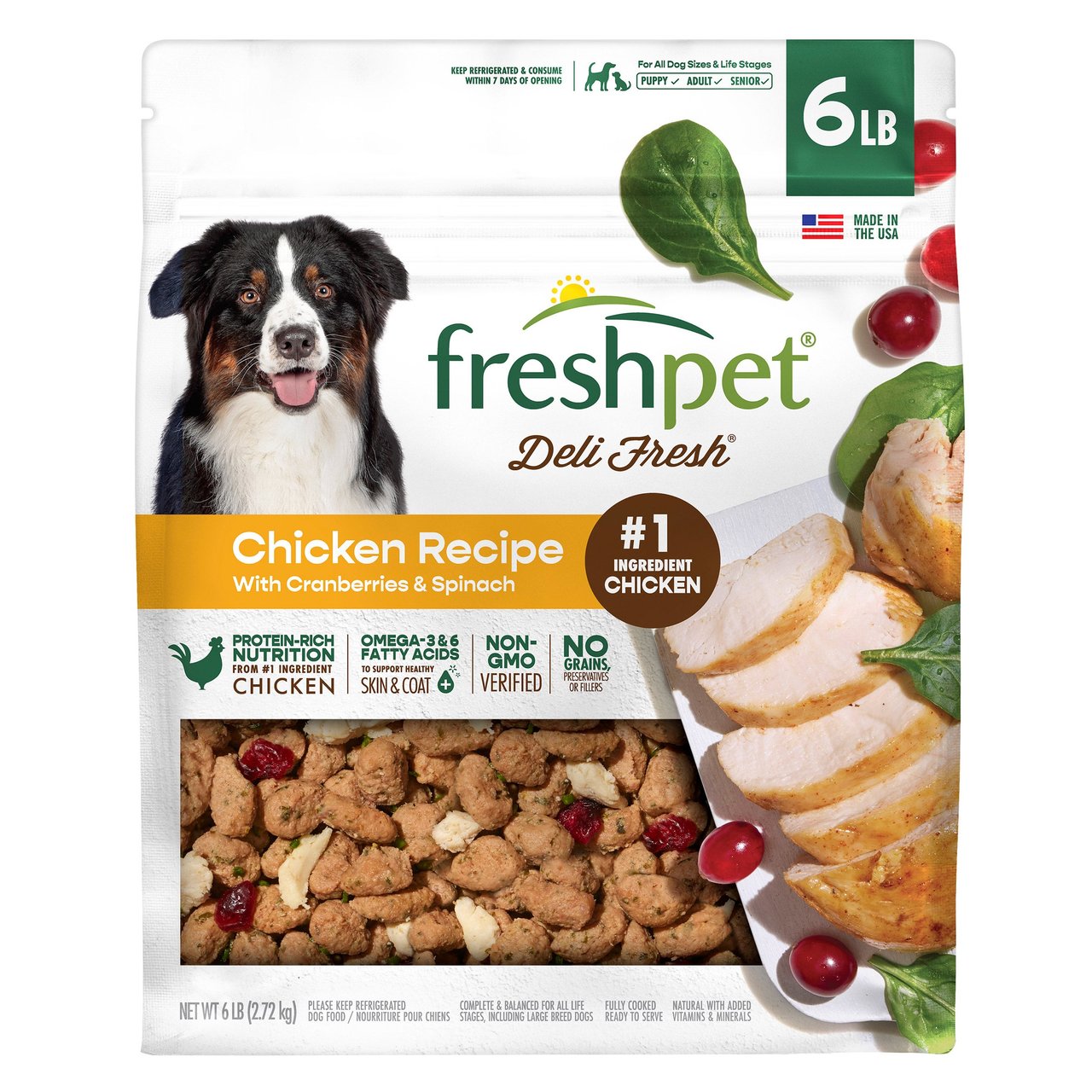 お取り置き商品 Freshpet Grain Free Complete Meal Bag 6 lbs (#137423) - $21.69