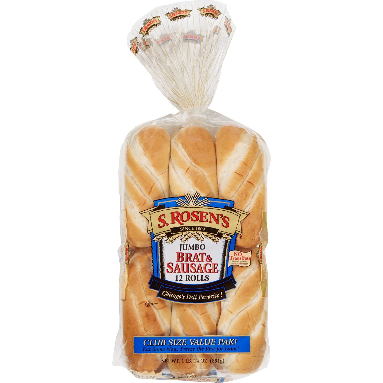 S. Rosen's Jumbo Brat & Sausage Rolls, 12 CT - Image 1