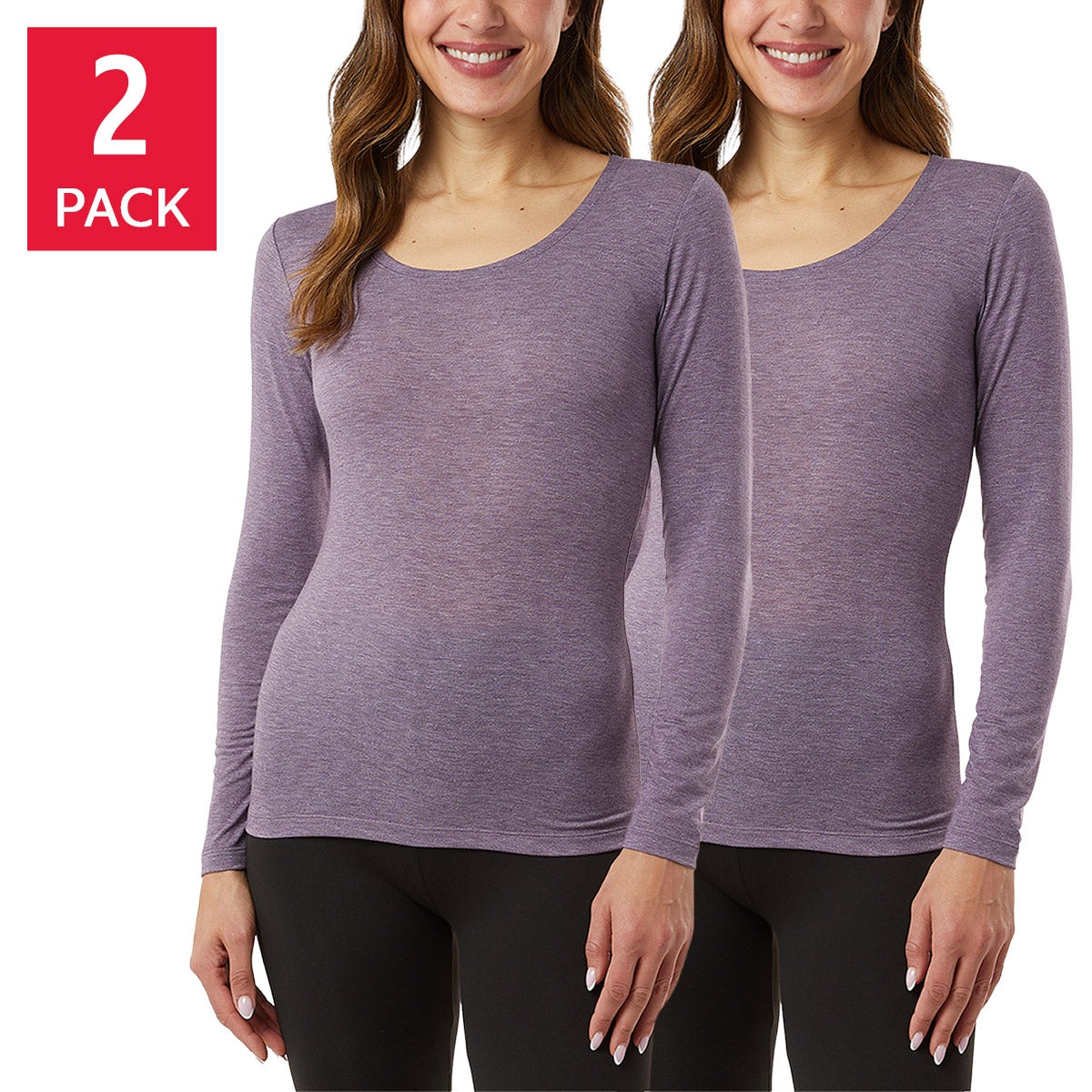 32 DEGREES + WOMEN'S HEAT TEE 2PK