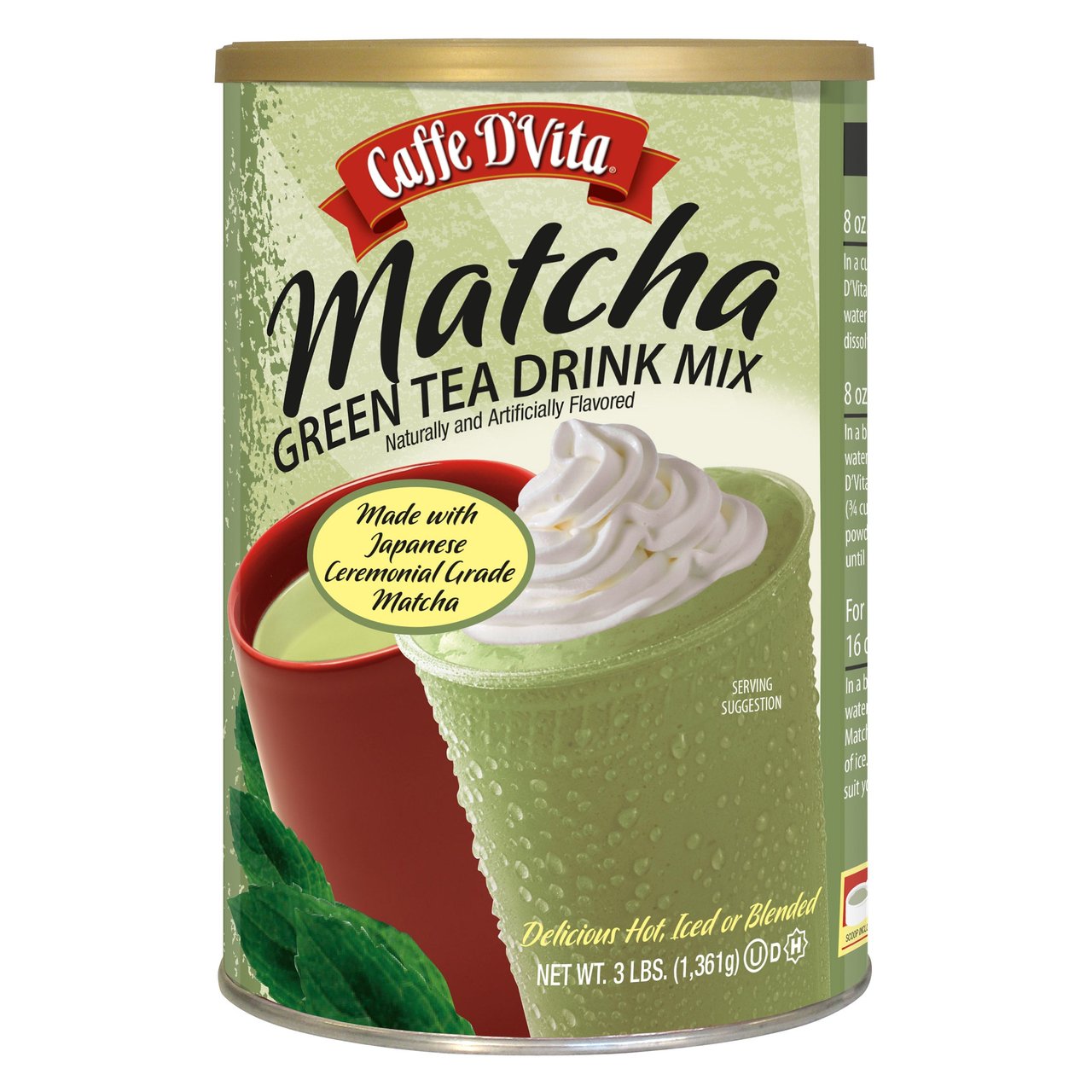 Caffe D'Vita Matcha Green Tea Mix 3 lbs - Image 1