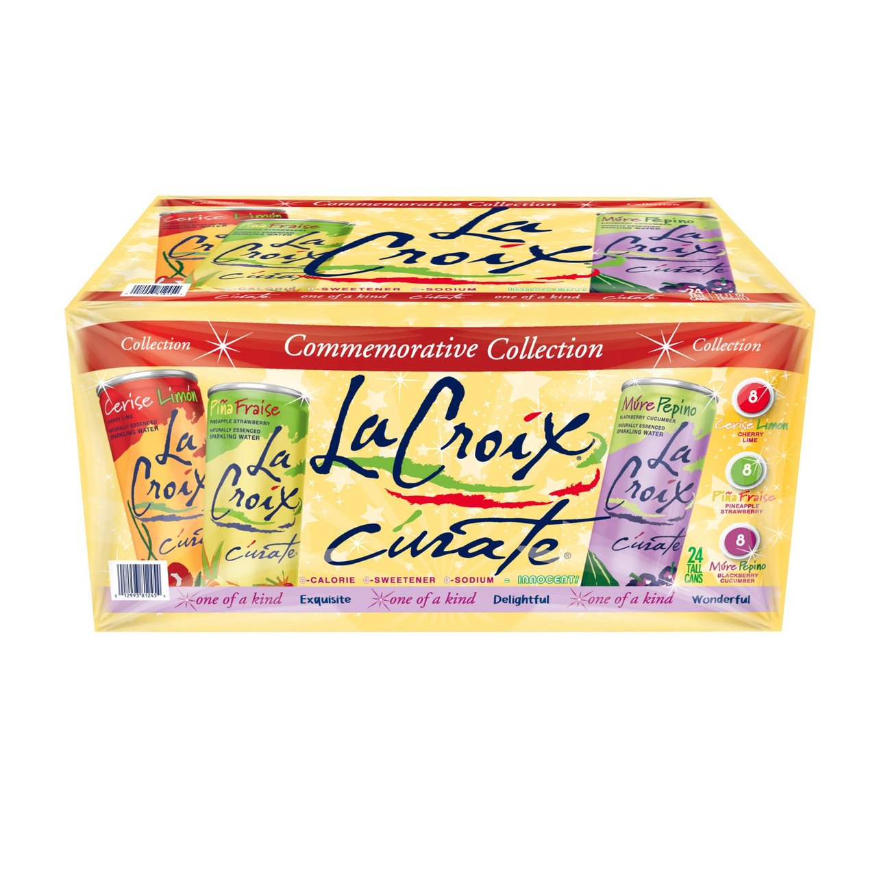 LaCroix Curate Commemorative Collection Sparkling Water Variety Pack, 24/12 oz - Image 1