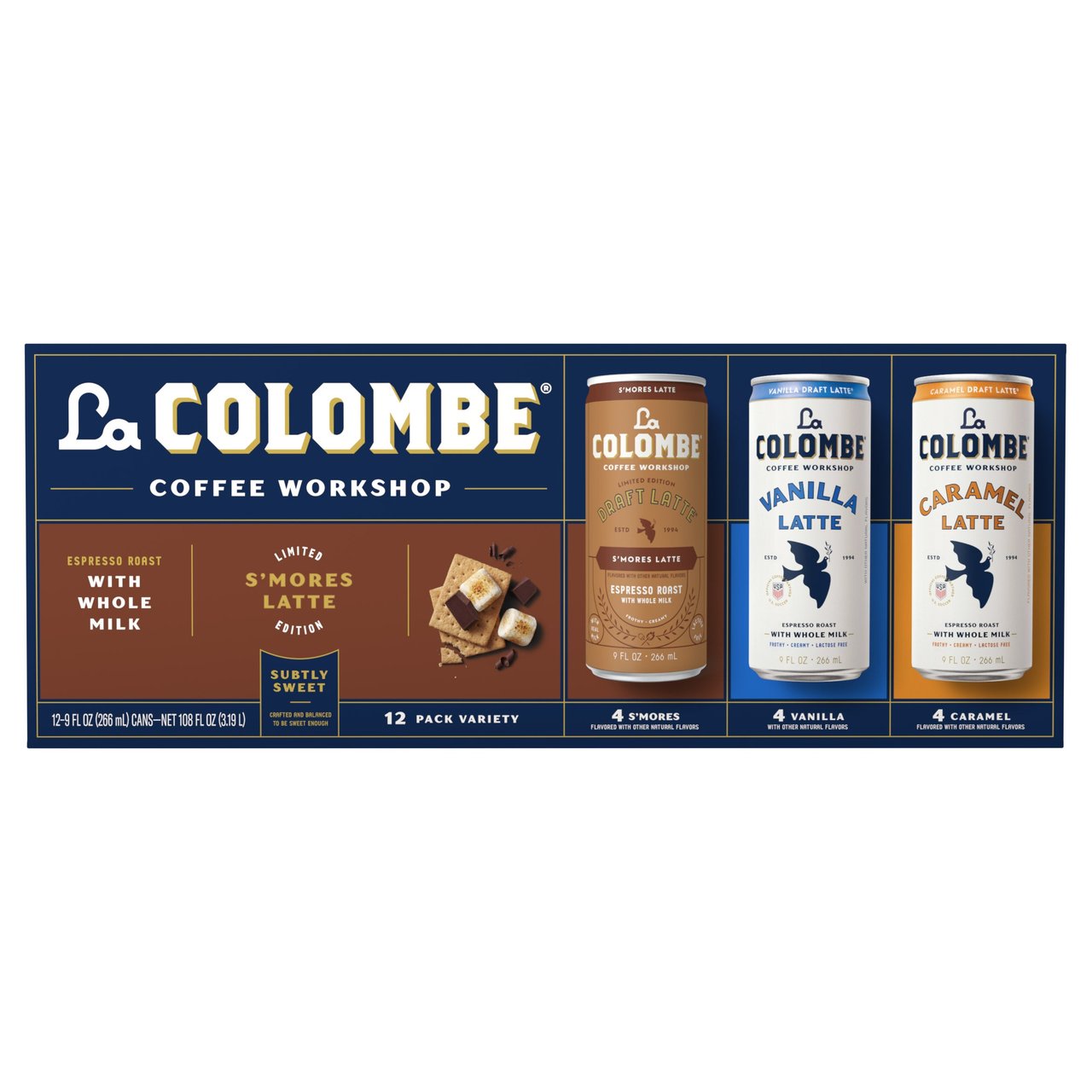 LA COLOMBE S'MORES VARIETY PACK 12/9 OUNCE CANS - Image 1