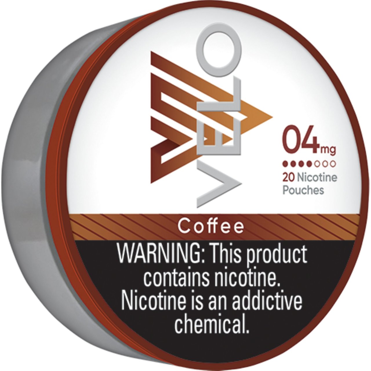 VELO Coffee 4mg Nicotine Pouches, 5 Tins of 20ct - Image 1