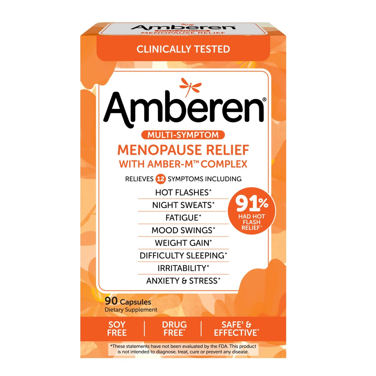Amberen Multi-Symptom Menopause Relief 90 Capsules - Image 1