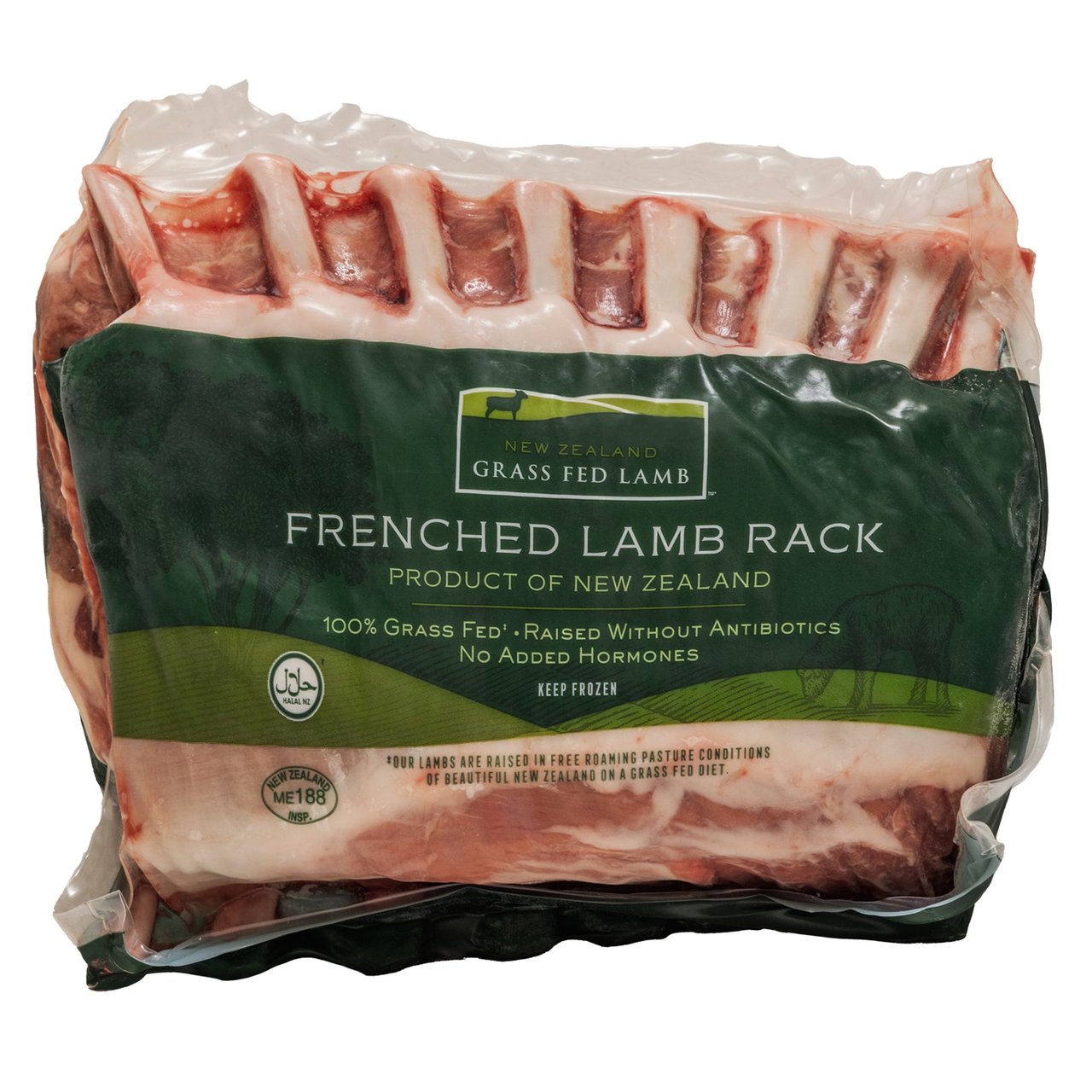 New Zealand Halal Frenched Lamb Racks, Price Per Pound - Image 1