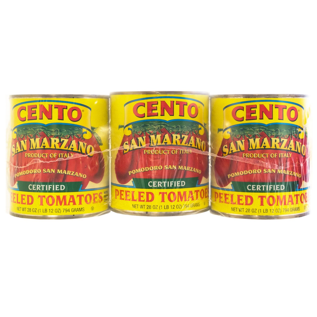 Cento Fine Foods San Marzano Tomatoes, 3-Pack, 28 oz Each