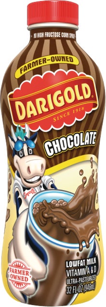 Darigold Ultra Pasteurized 1% Low Fat Chocolate Milk, Quart