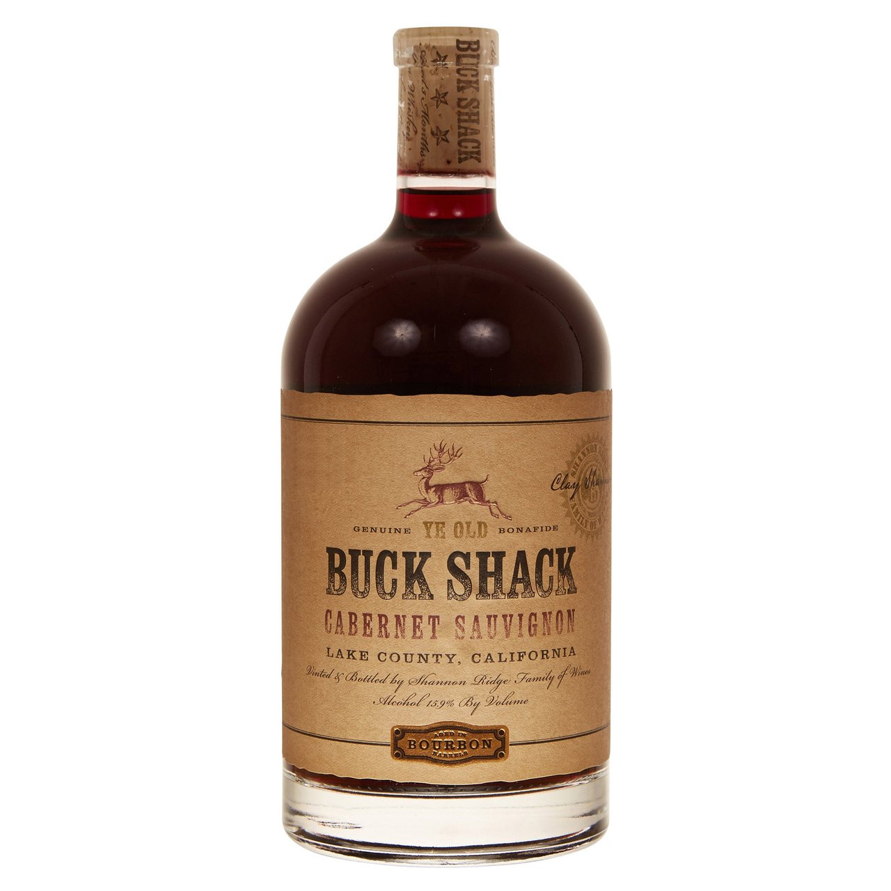 Buck Shack Bourbon Barrel Cabernet Sauvignon Lake County 750ml - Image 1