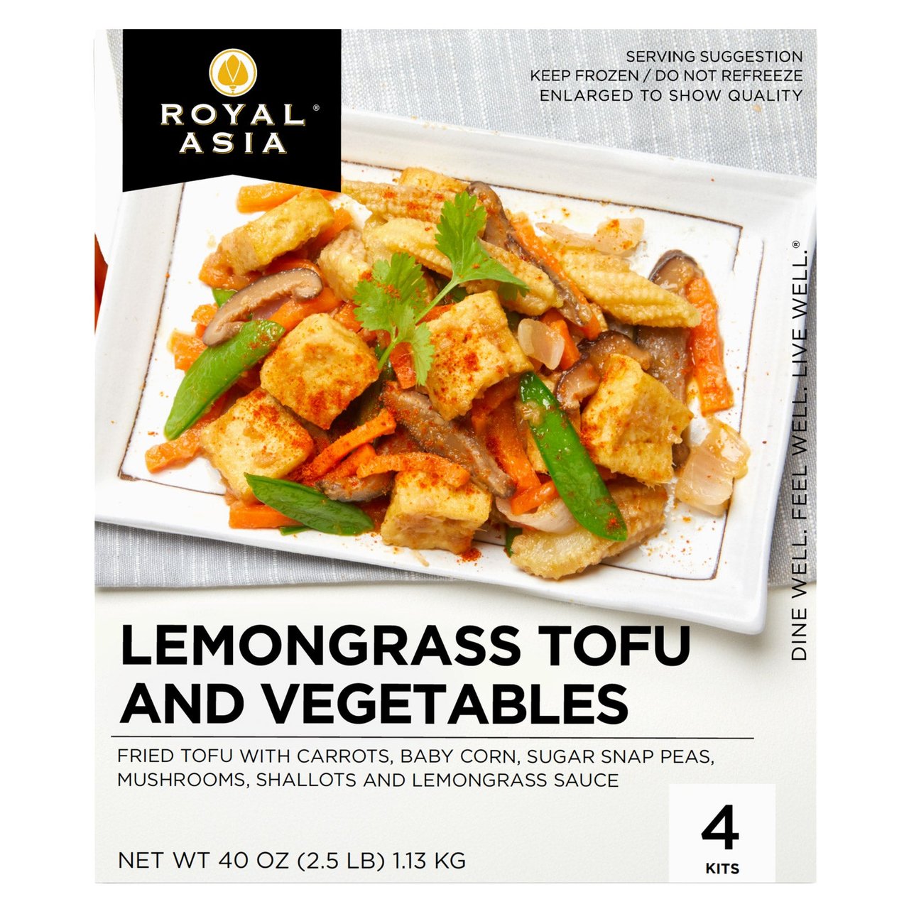 Royal Asia Lemongrass Tofu and Vegetables Stir Fry, 40 oz - Image 1