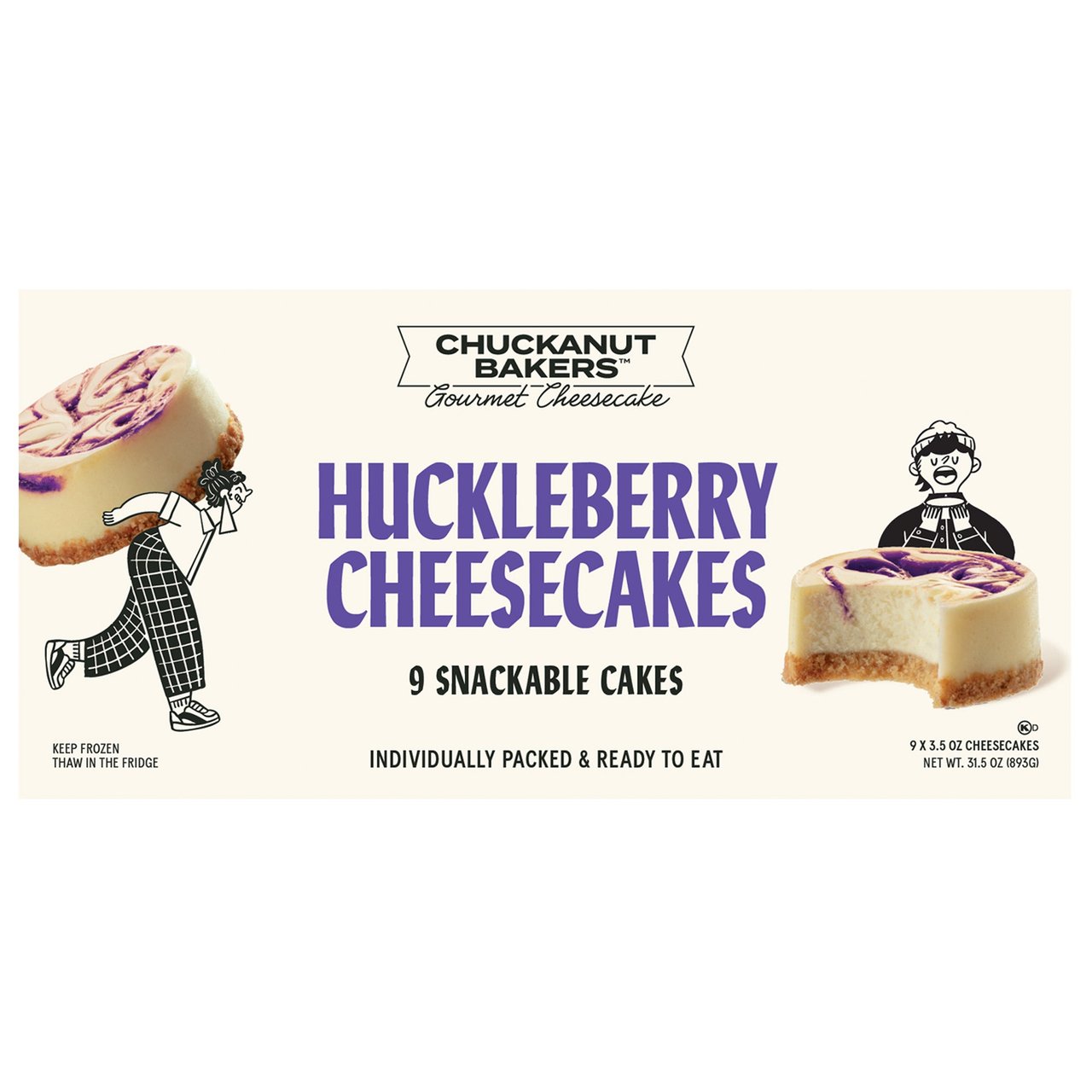 Chuckanut Bakers Huckleberry Cheesecake, 9 ct / 3 oz Each - Image 1