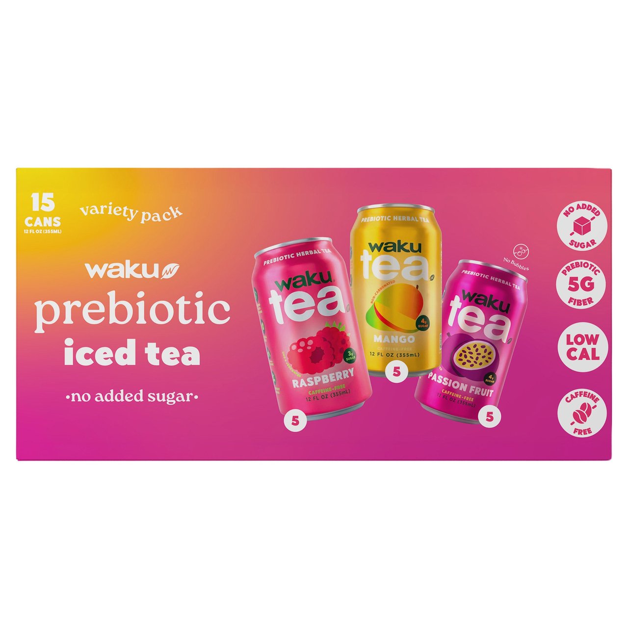 WAKU INC PREBIOTIC TEA VTY PK 15 CT / 12 OZ - Image 1