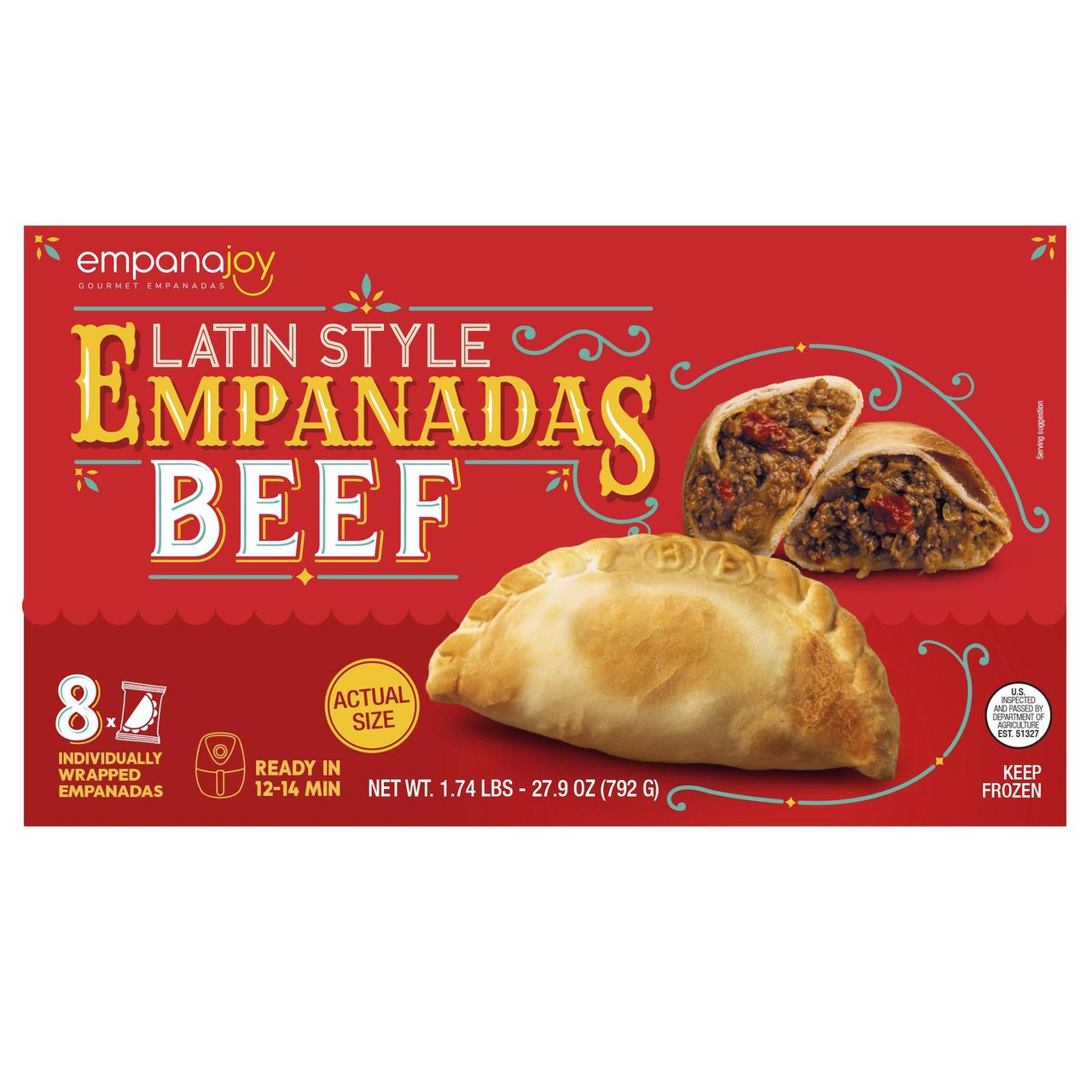 Empanajoy Latin Style Beef Empanadas 8 CT - Image 1
