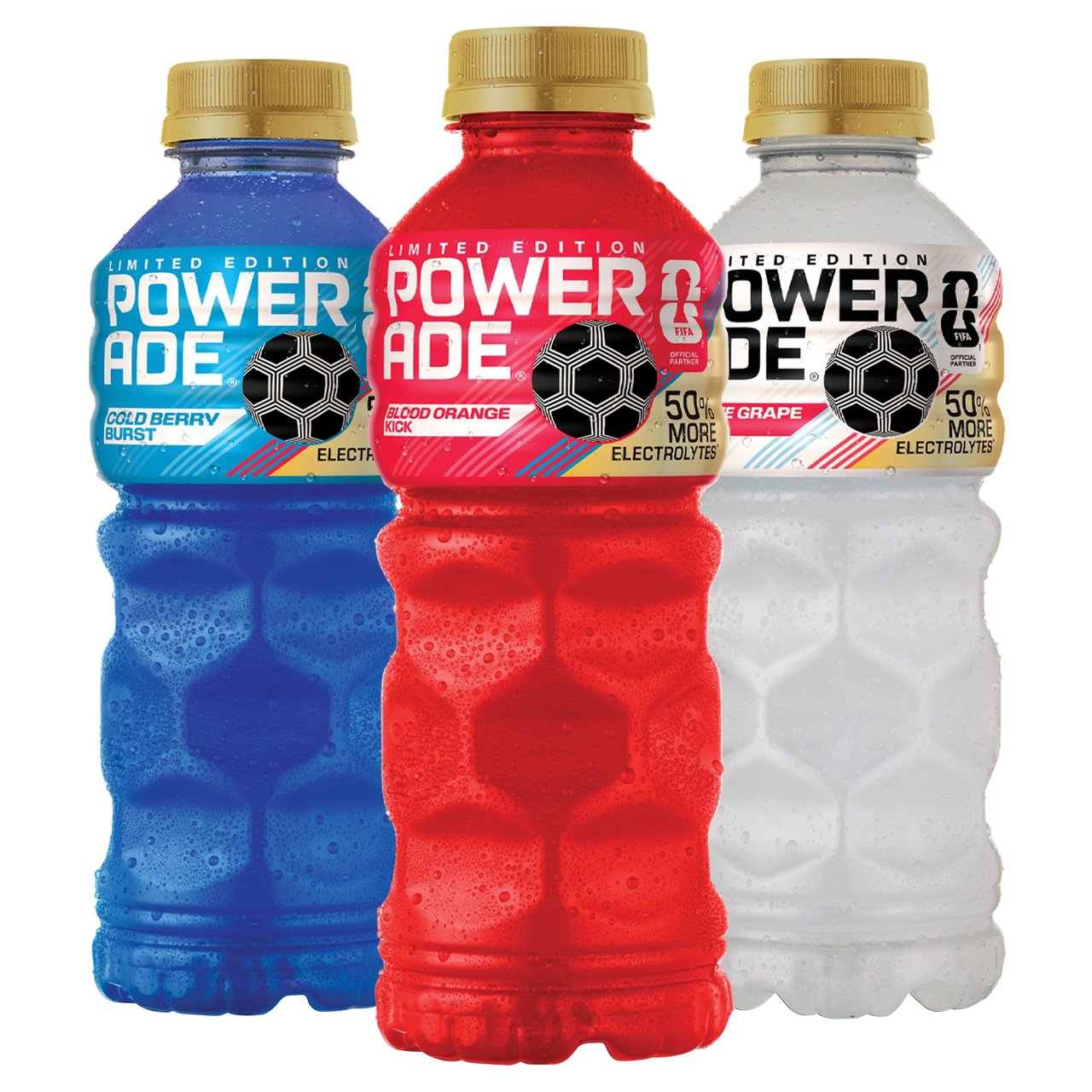 Powerade FIFA Legacy Lineup Limited Edition Variety Pack, 24 x 20 fl oz - Image 1