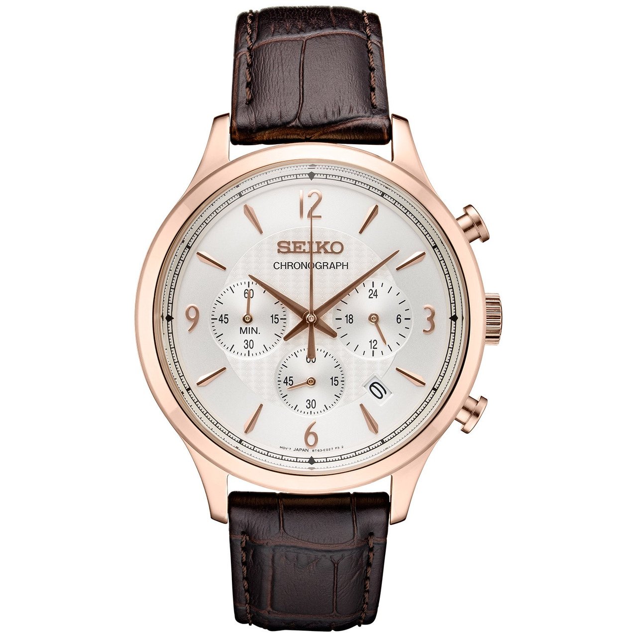 Seiko Rose Gold-Tone Men's Chronograph Watch
