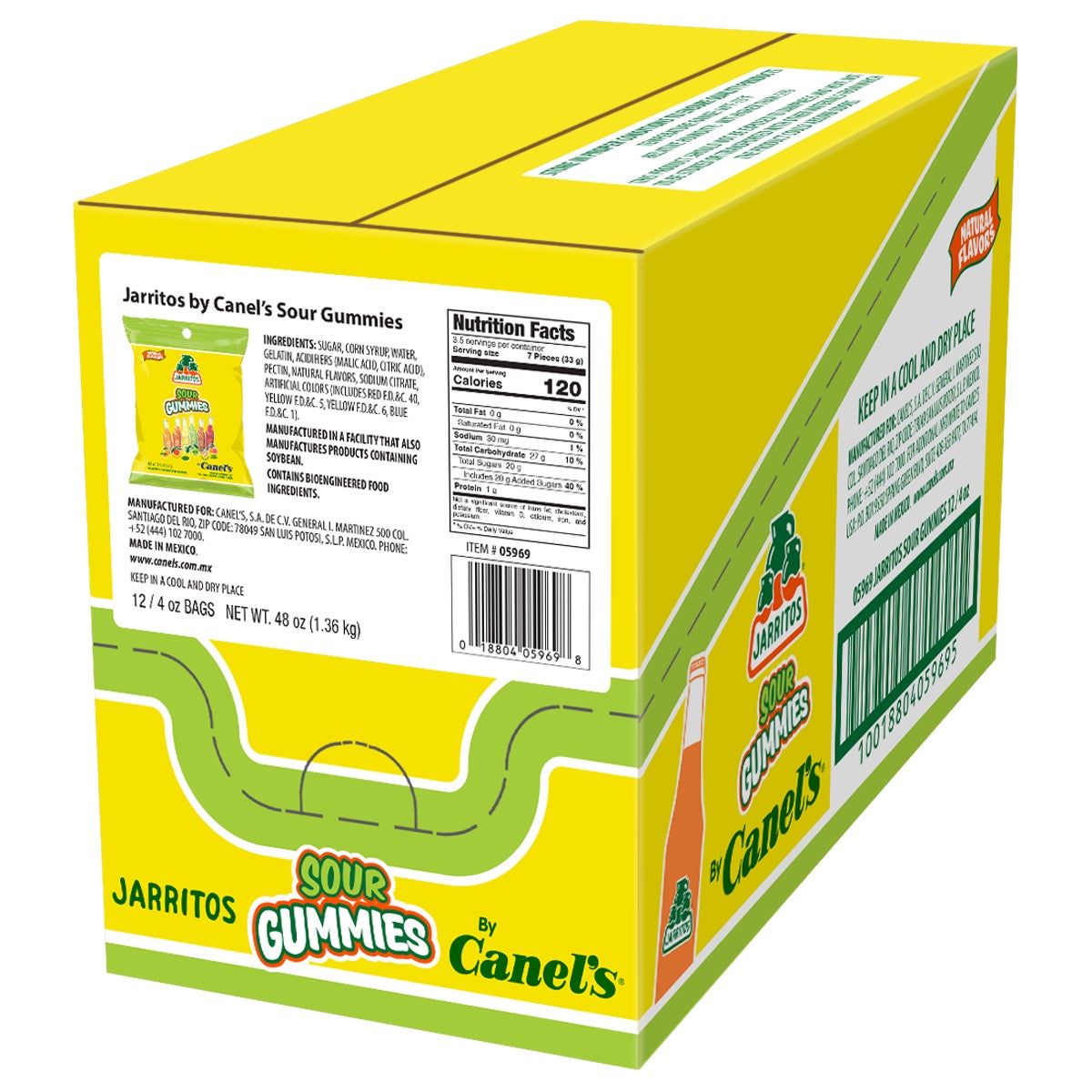 Jarritos Sour Gummies 12/4 oz - Image 1
