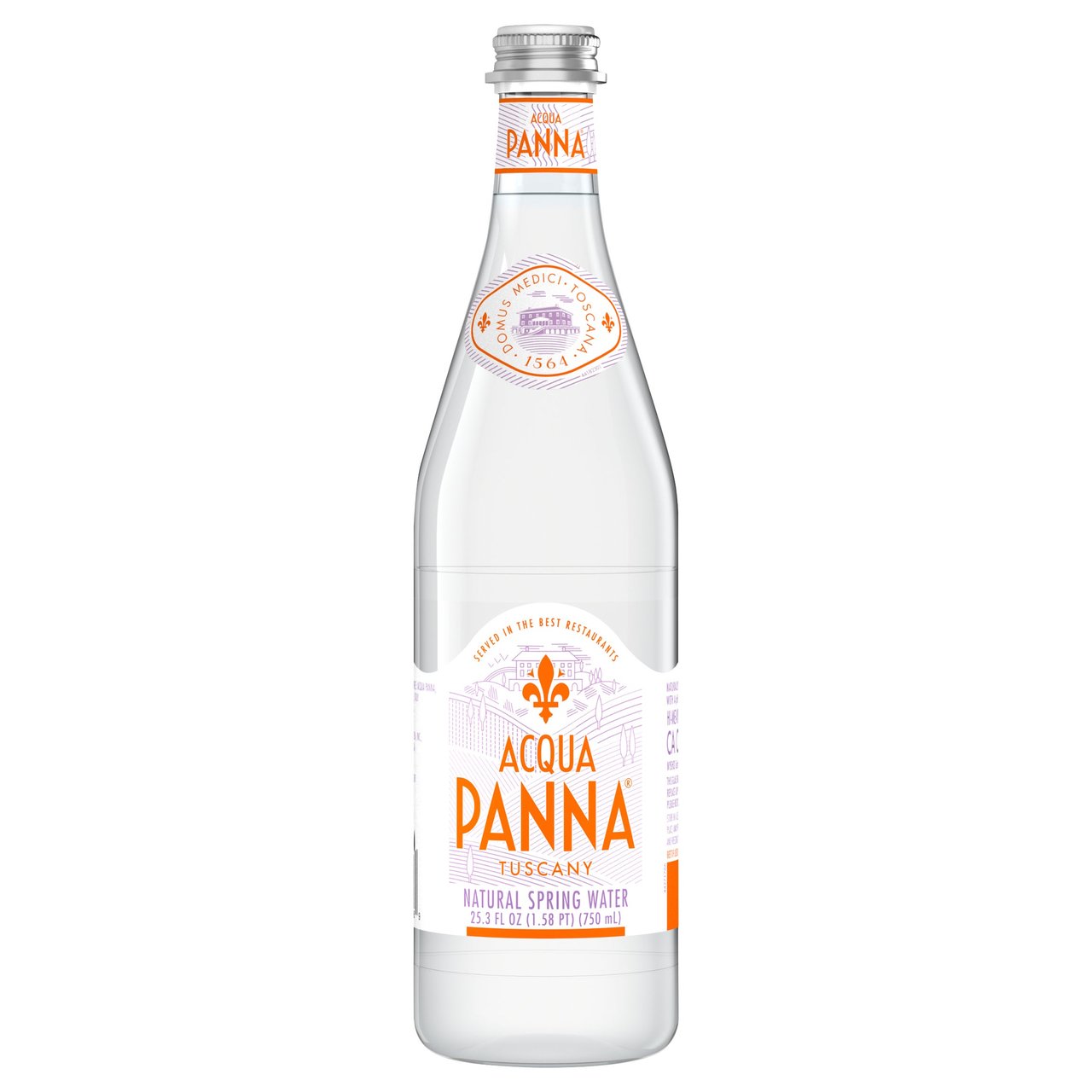 Acqua Panna Natural Spring Water, 12 × 750 mL Glass Bottles - Image 1