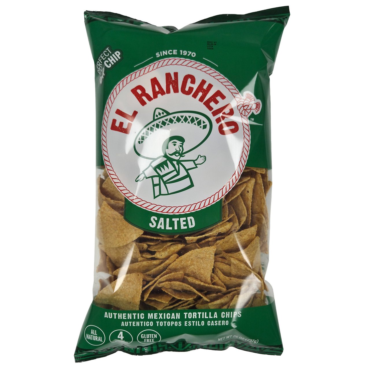 EL RANCHERO CORN TORTILLA CHIPS 26 OUNCE BAG - Image 1