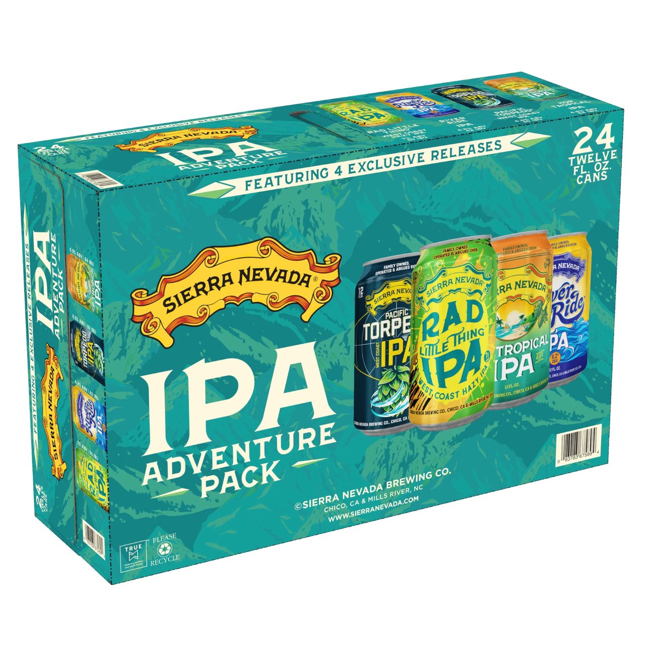Sierra Nevada IPA Adventure Pack Chico 24/12oz Cans