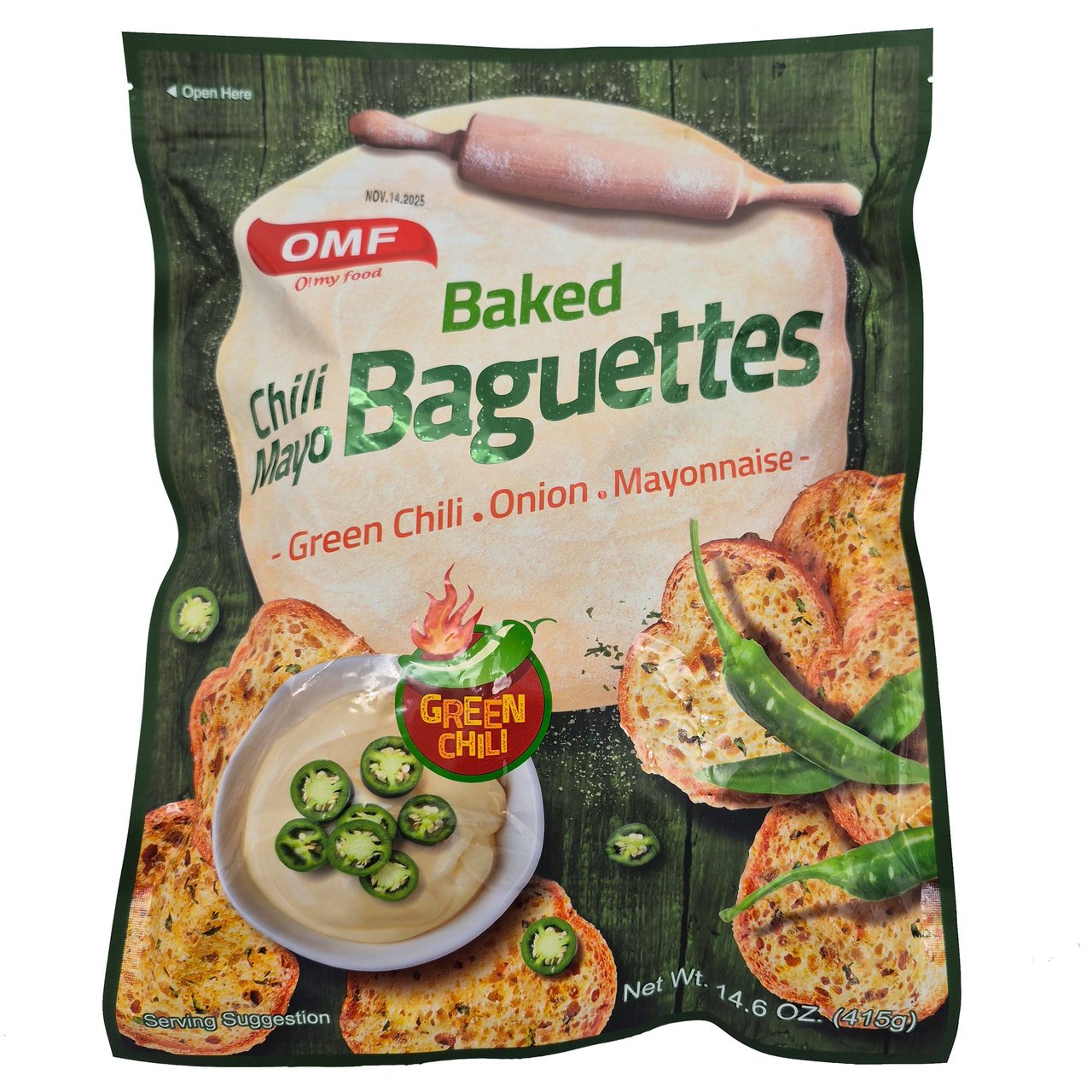 Kim's Choice Korean Baked Baguette Crisps, 14.6 oz Bag - Image 1