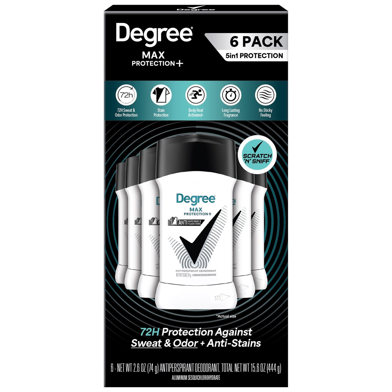 DEGREE MAX PROTECTION PLUS ANTIPERSPIRANT 6/2.6OZ - Image 1
