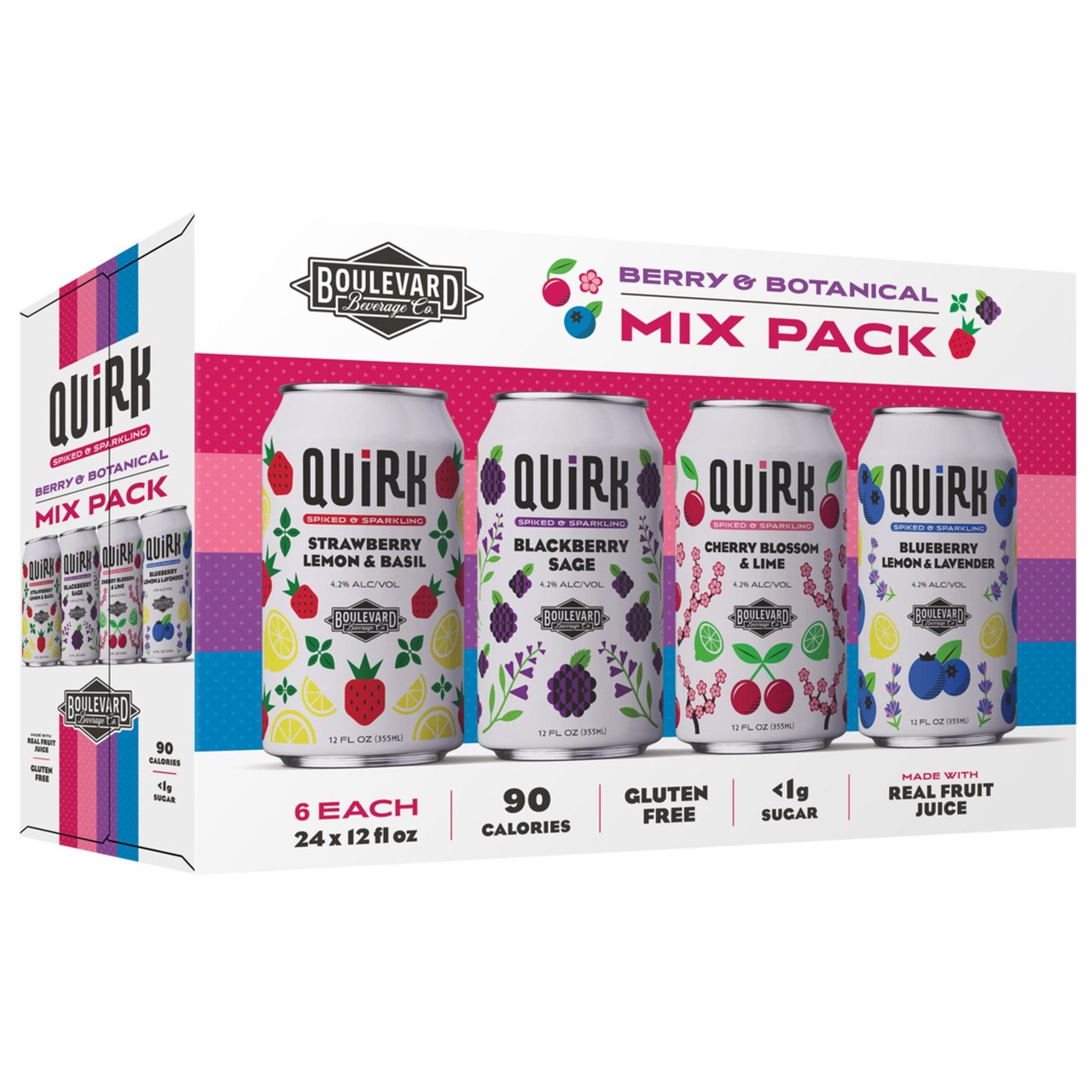 Boulevard Quirk Berry & Botanical Variety 24-Pack 12 oz Cans
