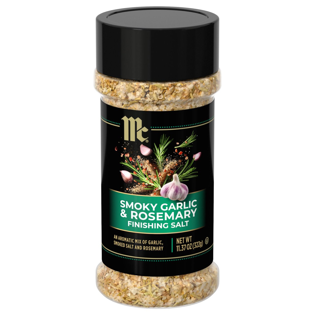 MCCORMICK SMOKY GARLIC ROSEMARY SALT 11.37 OUNCES - Image 1