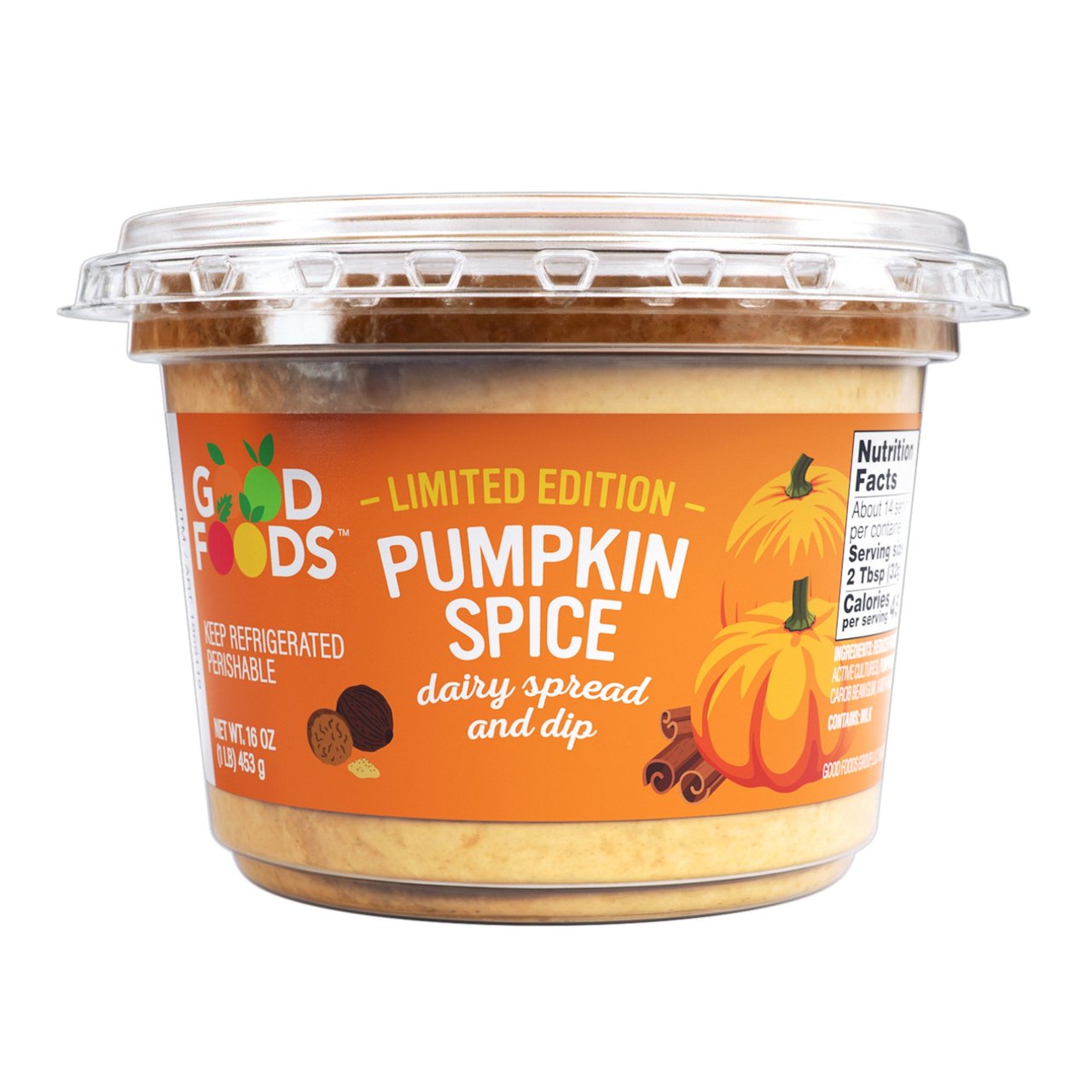 Good Foods Pumpkin Spice Dip 16 oz