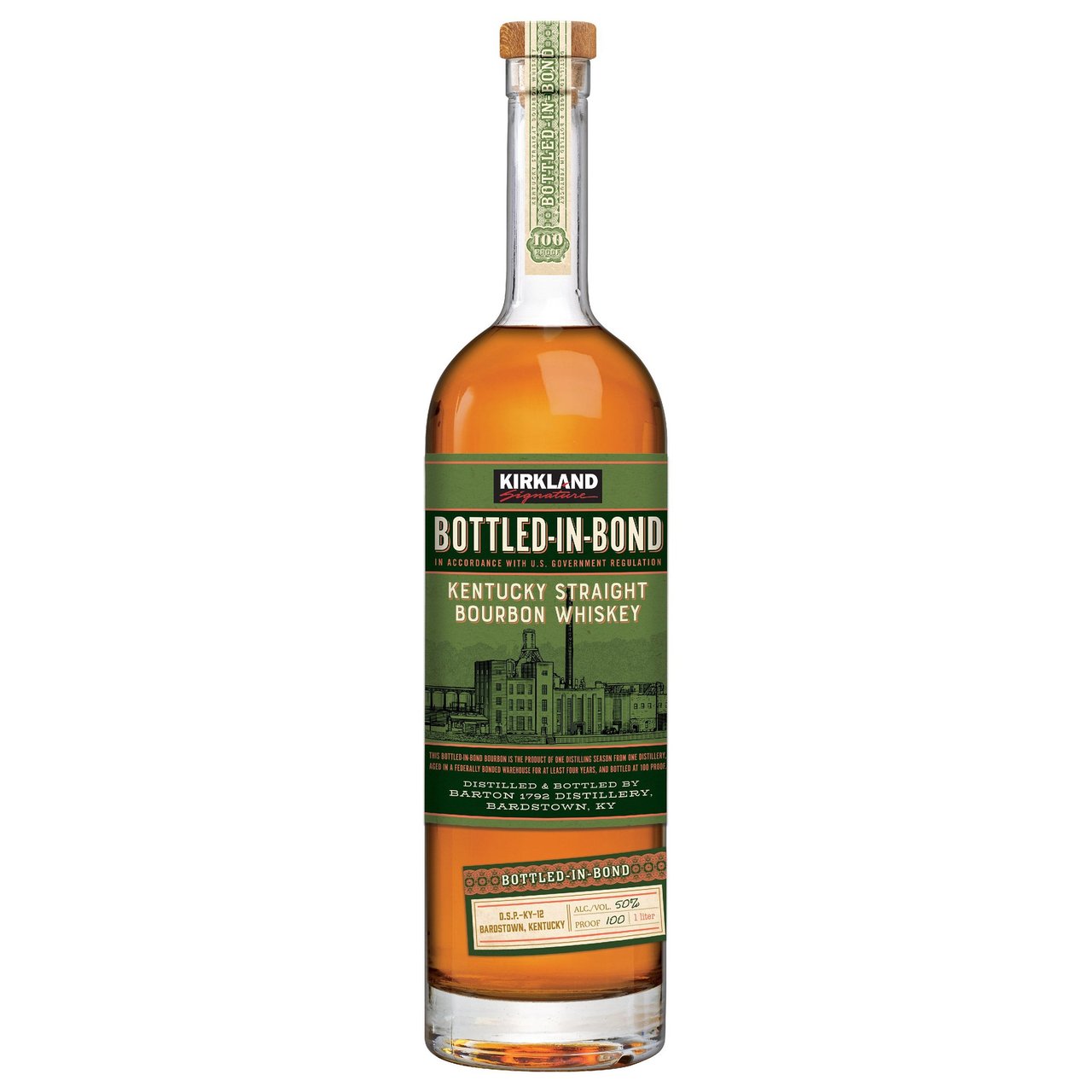 Kirkland Signature Bourbon Bottled in Bond Kentucky 1 Liter - Image 1