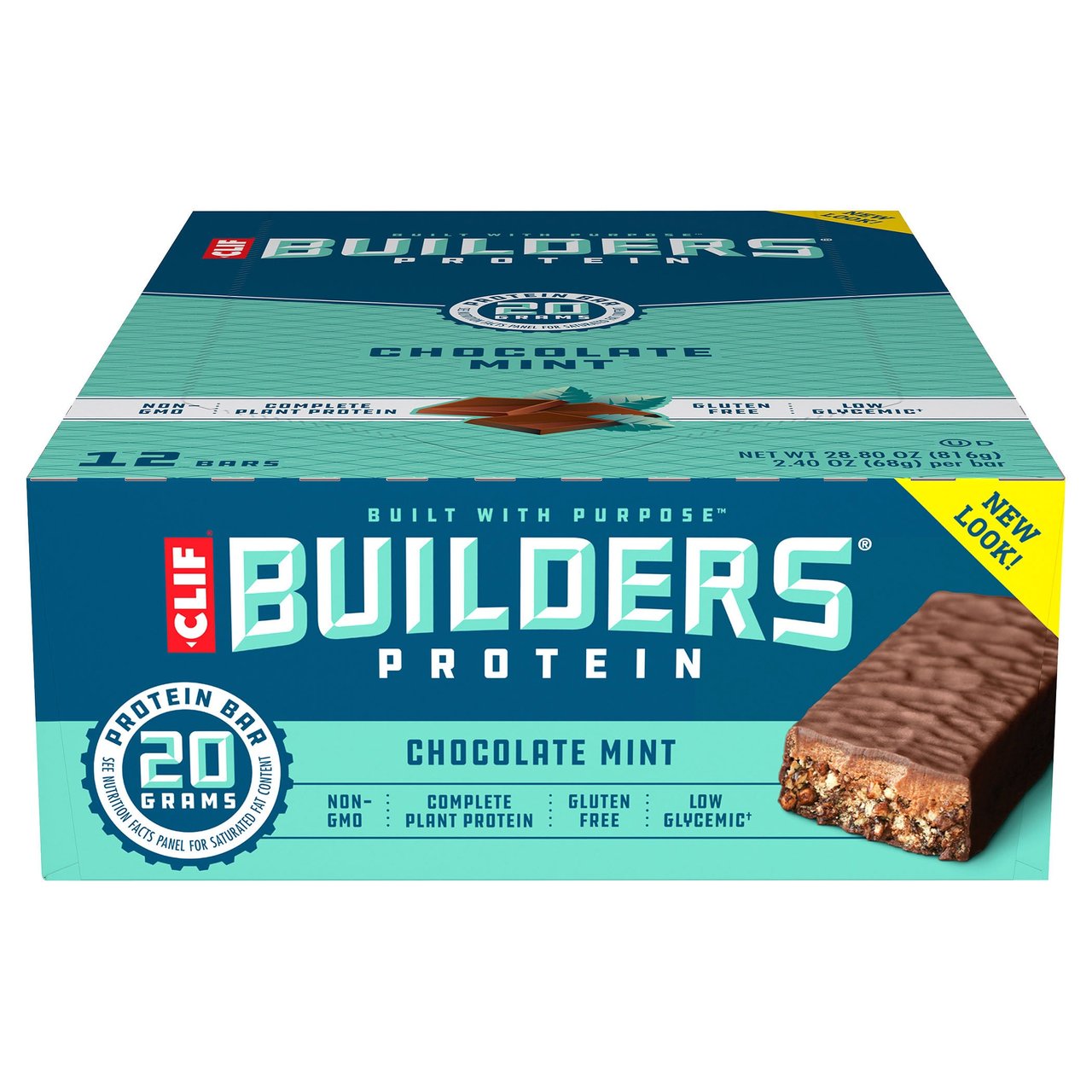 CLIF Builder's Bar Chocolate Mint 12/2.4 oz - Image 1