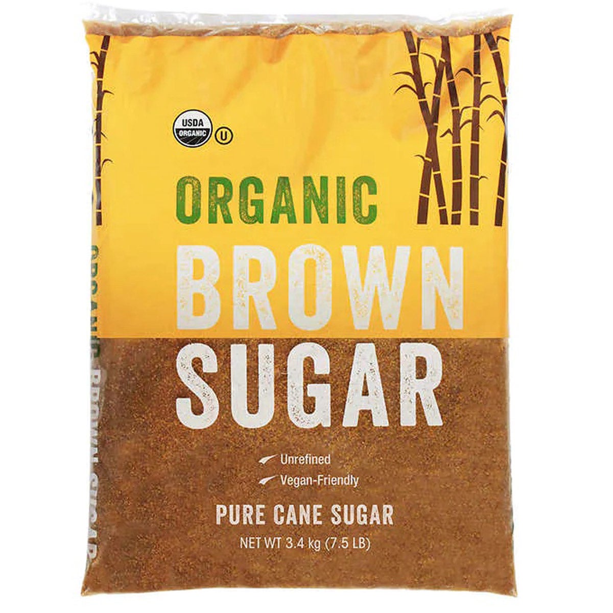 Organic Brown Sugar, 7.5 Pound Bag - Image 1