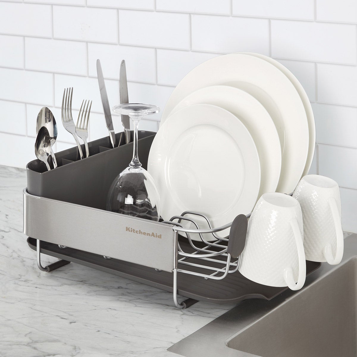 KitchenAid Stainless Steel Dish-Drying Rack - Image 1