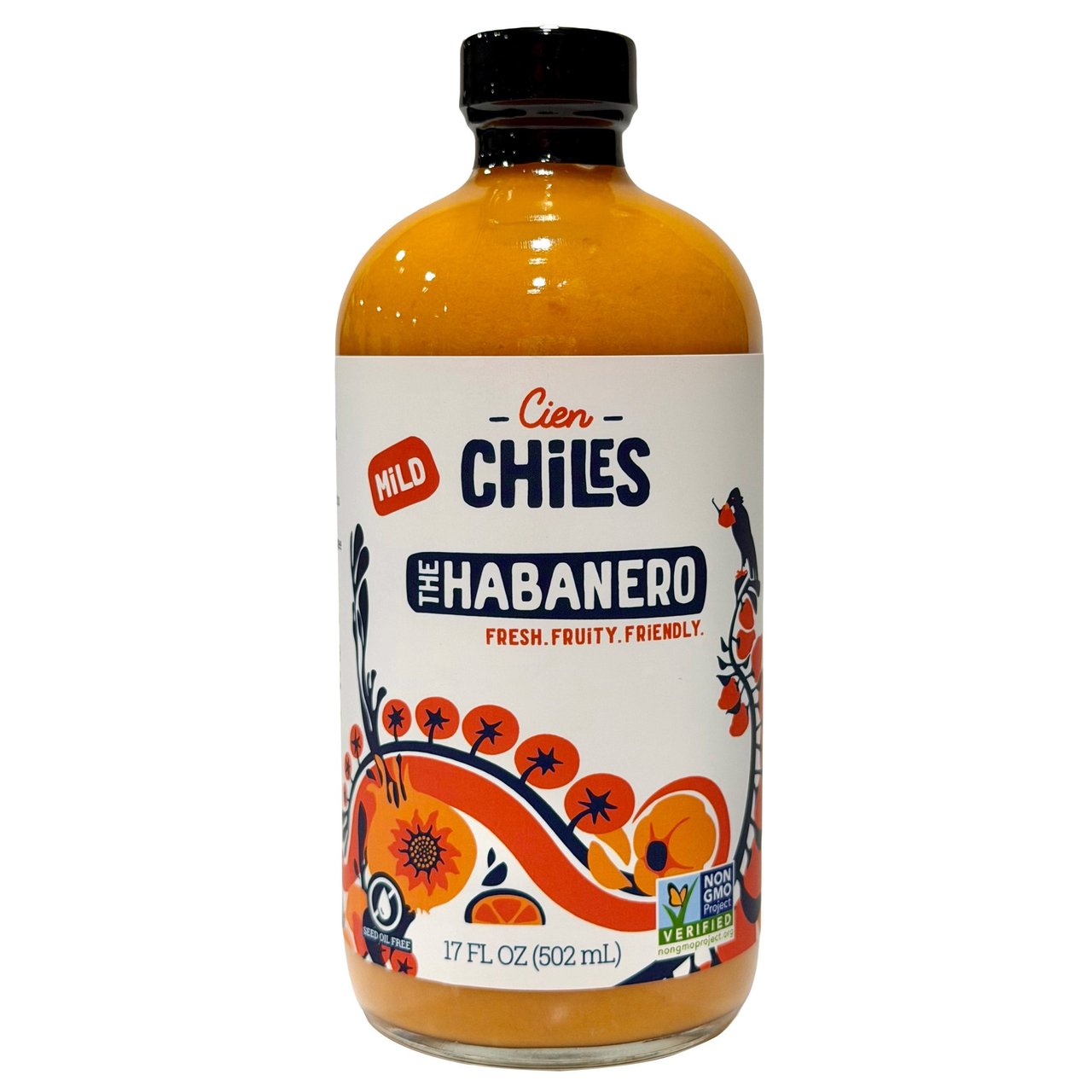 Cien Chiles The Habanero Sauce 17 oz - Image 1