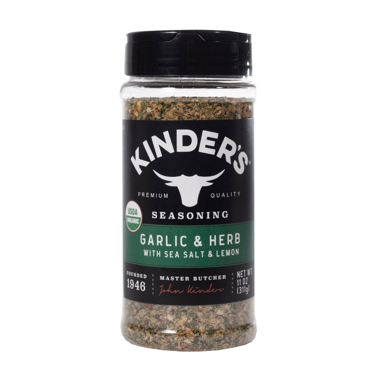 Kinder's Organic Garlic & Herb Seasoning with Sea Salt & Lemon 11 oz - Image 1