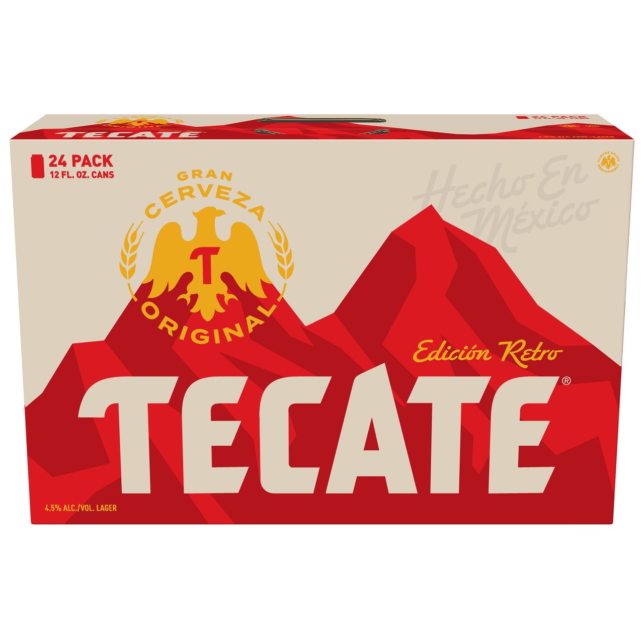 TECATE MEXICAN LAGER 24/12 OUNCE CANS - Image 1