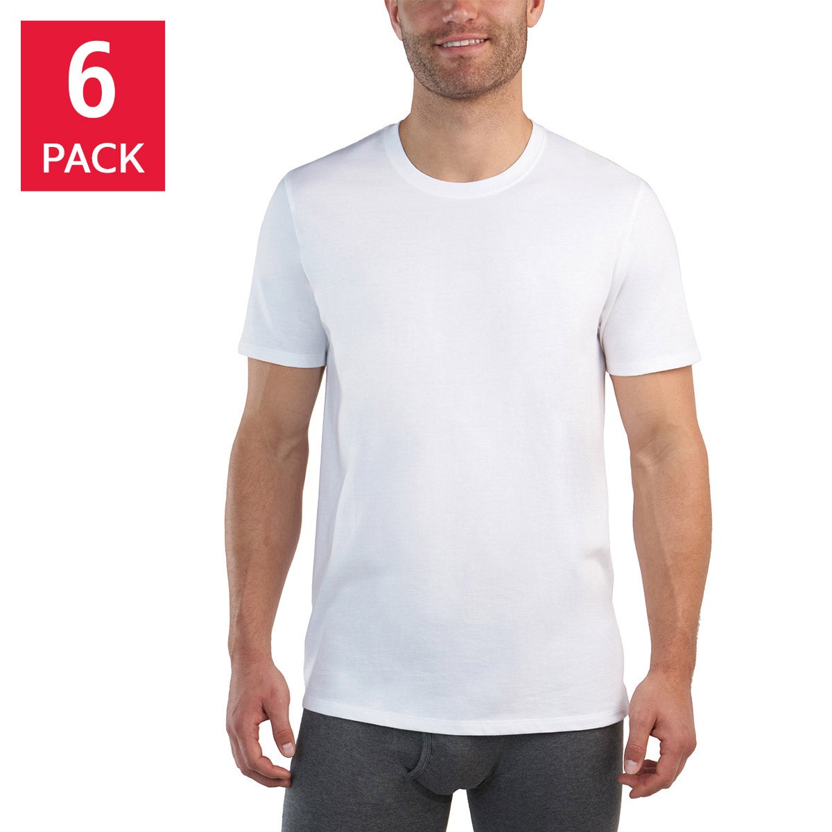 Kirkland Signature Men's Crew Tee, 6-Pack - Image 1