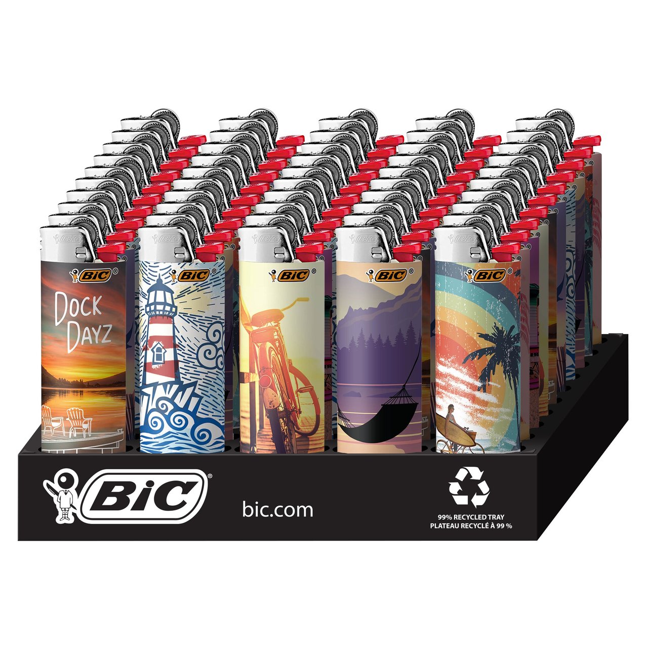 BIC Lighters Vacations 50 CT Tray - Image 1