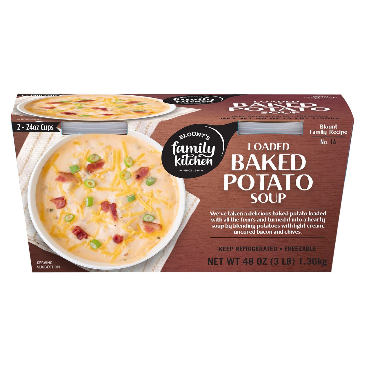 Blount Loaded Baked Potato Soup 2/24oz (3 lbs) - Image 1