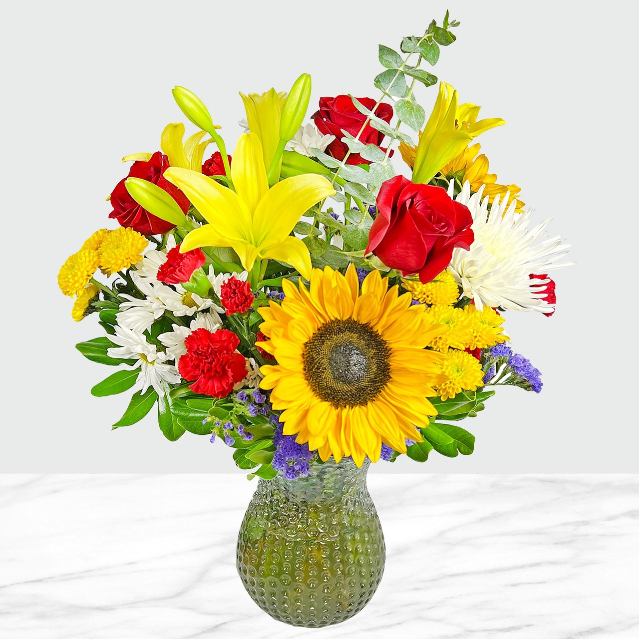 Large Vase Floral Arrangement - Image 1