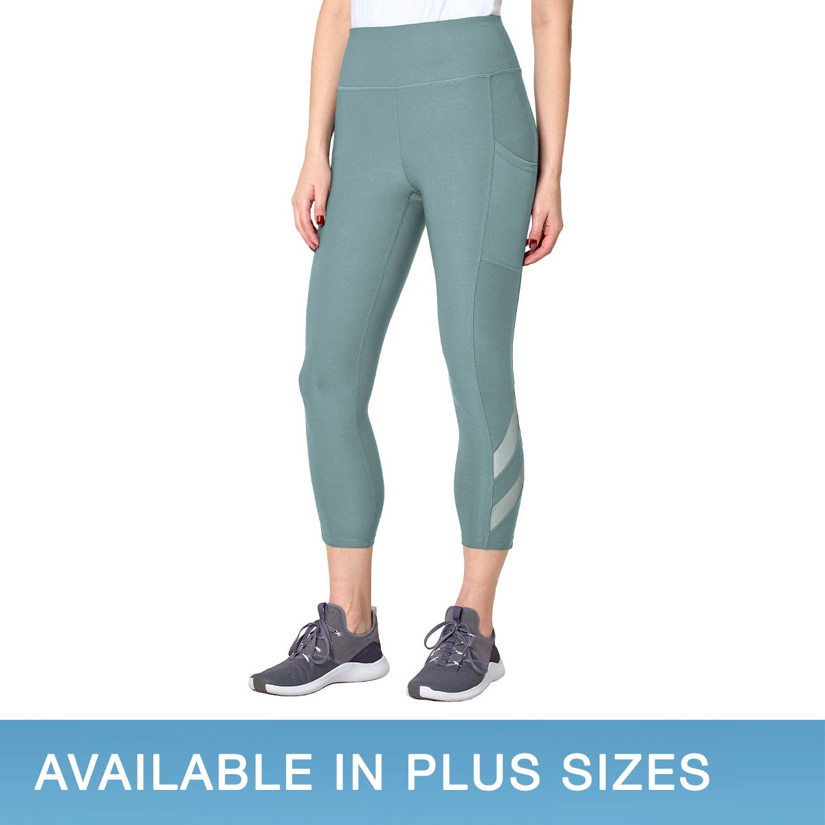 Mondetta Ladies High Waist Mesh Capri