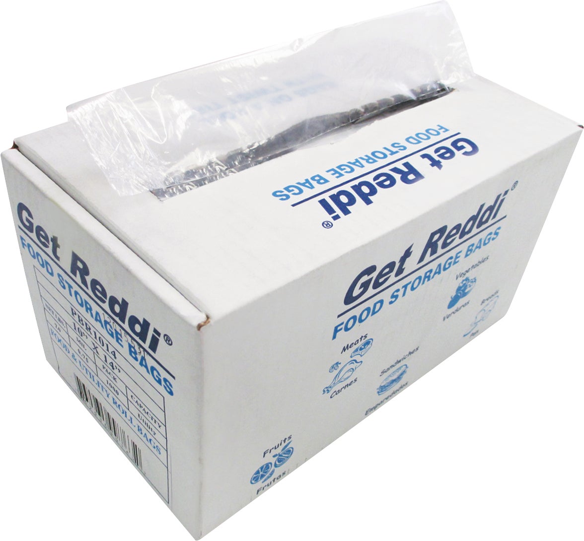 Inteplast Group Food Utility Roll Bags, 10" x 14", Clear, 1,000 CT (IBSPBR1014)
