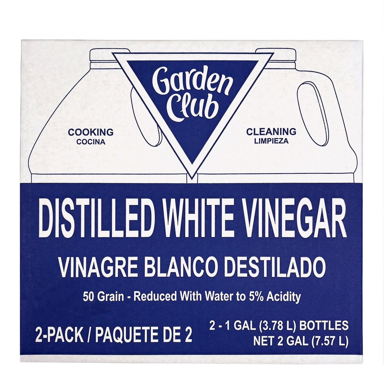 Garden Club White Vinegar, 2-Pack 1 Gallon