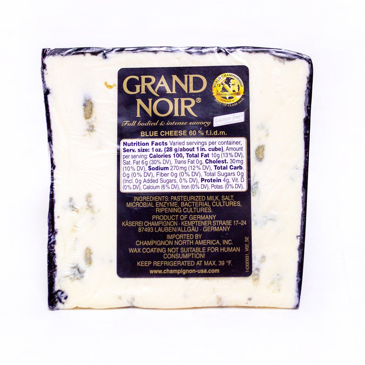 Champignon Grand Noir Blue Cheese, Price Per Pound - Image 1