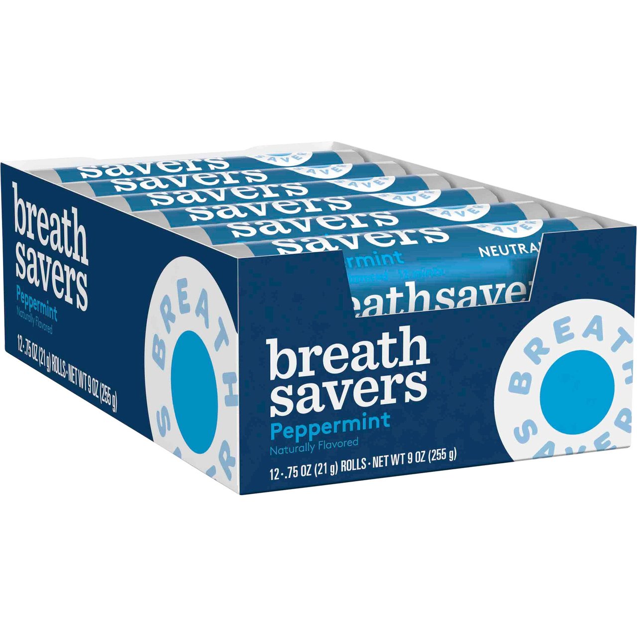 Breath Savers Peppermint Sugar Free Mints, 24 x 0.75 oz