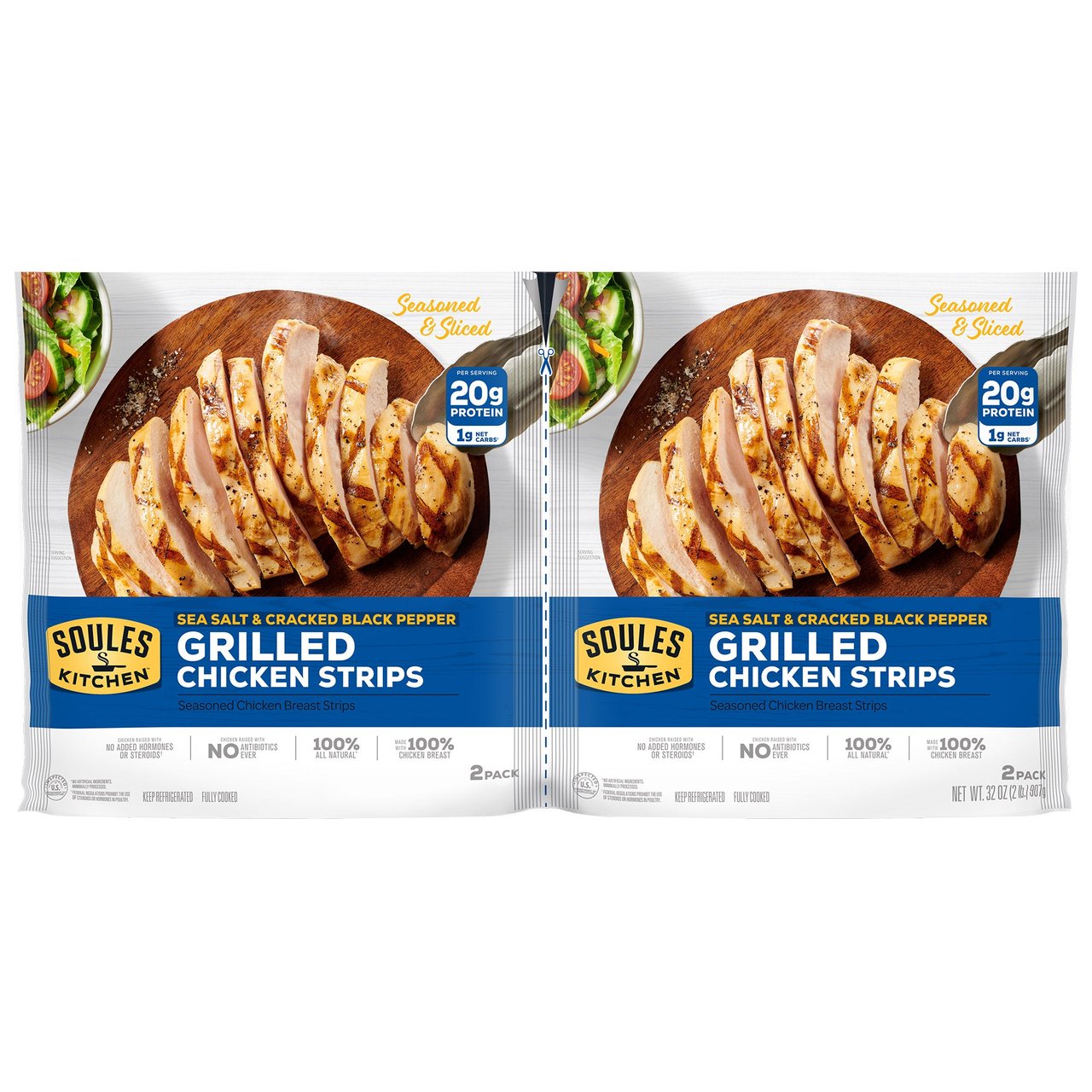 Soules Kitchen Flame Grilled Chicken 32 oz (2 lbs) - Image 1