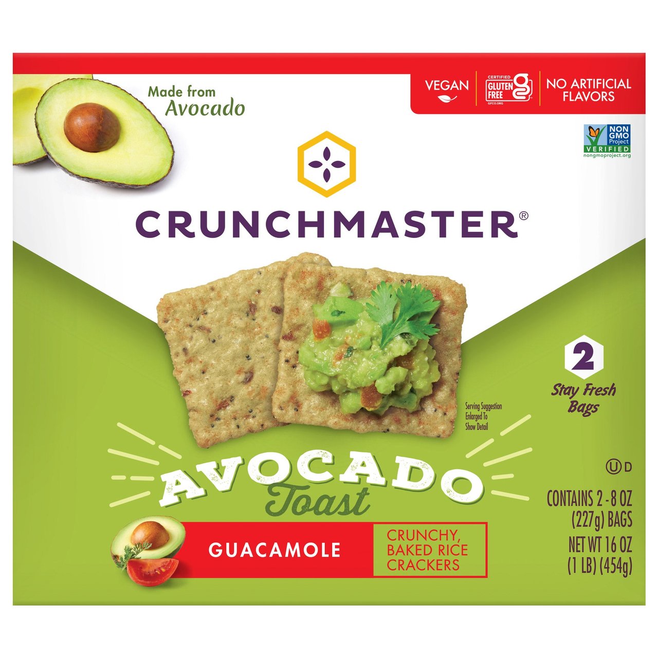 Crunchmaster Avocado Toast Guacamole Crackers 16 oz - Image 1